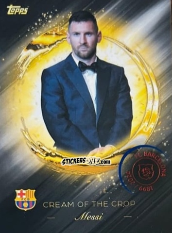 Cromo Lionel Messi - FC Barcelona 125th Anniversary
 n. CR-5 - Topps