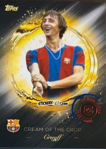 Figurina Johan Cruyff - FC Barcelona 125th Anniversary
 n. CR-6 - Topps