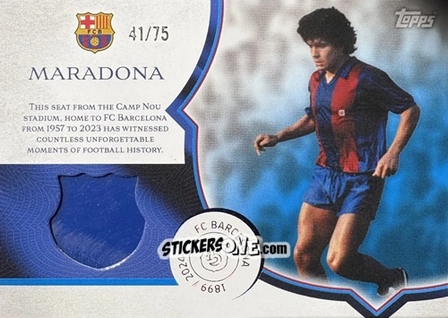 Cromo Diego Maradona - FC Barcelona 125th Anniversary
 n. CS-DM - Topps