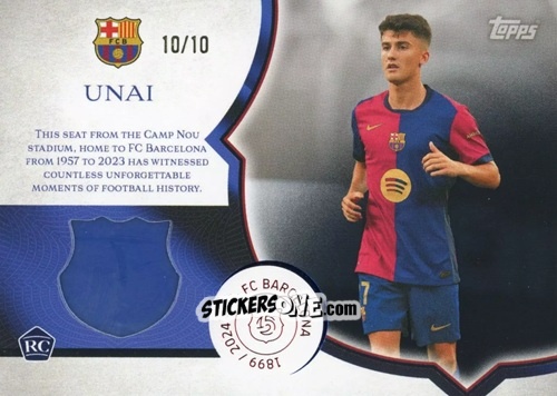 Figurina Unai Hernández - FC Barcelona 125th Anniversary
 n. CS-UH - Topps