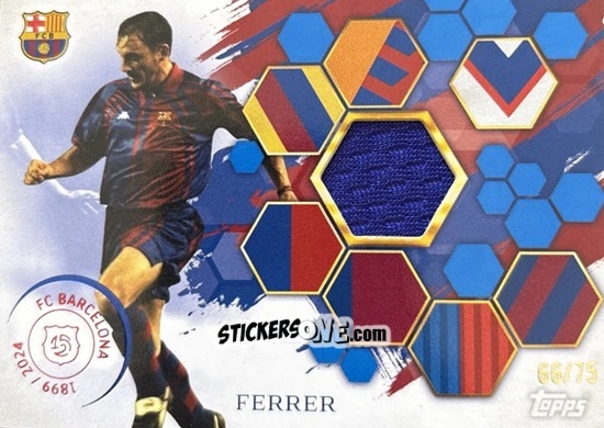 Sticker Albert Ferrer - FC Barcelona 125th Anniversary
 n. JR-AF - Topps