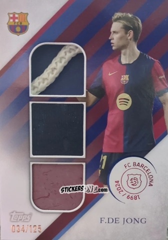 Sticker Frenkie de Jong - FC Barcelona 125th Anniversary
 n. TR-DJ - Topps
