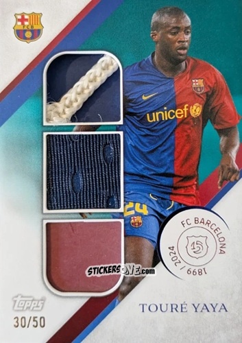 Cromo Yaya Touré - FC Barcelona 125th Anniversary
 n. TR-YY - Topps
