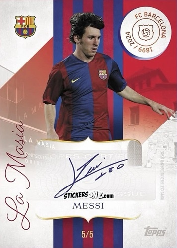 Cromo Lionel Messi - FC Barcelona 125th Anniversary
 n. LA-LM - Topps