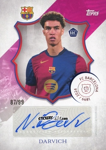 Sticker Noah Darvich - FC Barcelona 125th Anniversary
 n. LA-ND - Topps