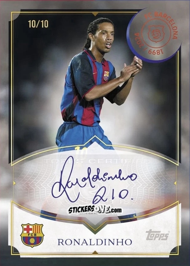 Cromo Ronaldinho - FC Barcelona 125th Anniversary
 n. LA-RD - Topps