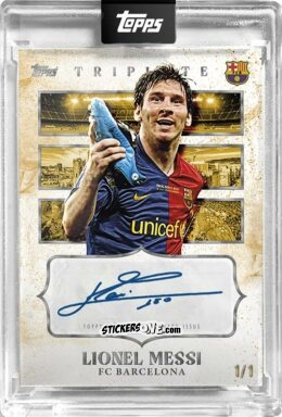 Cromo Lionel Messi - Fc Barcelona Triplete 2008/09
 n. 10 - Topps