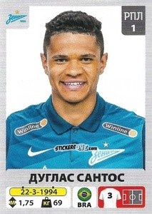 Cromo Douglas Santos - Russian Premier League 2020-2021 n. 46 - Panini