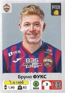Cromo Бруно Фукс / Bruno Fuchs - Russian Premier League 2020-2021 n. 102 - Panini