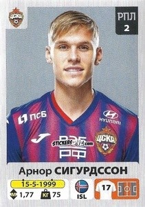 Cromo Арнор Сигурдссон - Russian Premier League 2020-2021 n. 108 - Panini
