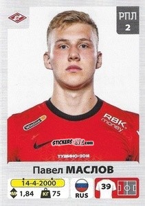Figurina Павел Маслов - Russian Premier League 2020-2021 n. 159 - Panini