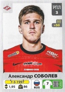 Figurina Александр Соболев - Russian Premier League 2020-2021 n. 172 - Panini