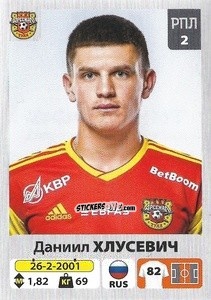 Cromo Даниил Хлусевич - Russian Premier League 2020-2021 n. 182 - Panini
