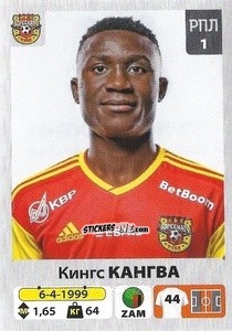 Cromo Кингс Кангва / Kings Kangwa - Russian Premier League 2020-2021 n. 186 - Panini
