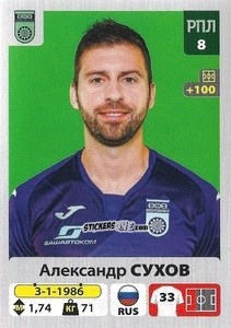 Cromo Александр Сухов - Russian Premier League 2020-2021 n. 196 - Panini