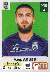 Sticker Азер Алиев - Russian Premier League 2020-2021 n. 204 - Panini