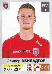 Sticker Оливер Абильдгор / Oliver Abildgaard - Russian Premier League 2020-2021 n. 221 - Panini