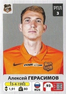 Sticker Алексей Герасимов - Russian Premier League 2020-2021 n. 236 - Panini