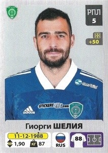 Sticker Гиорги Шелия - Russian Premier League 2020-2021 n. 269 - Panini