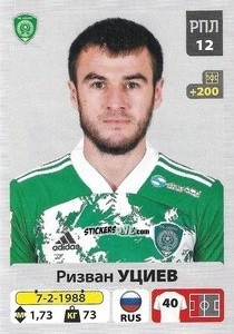 Sticker Ризван Уциев - Russian Premier League 2020-2021 n. 273 - Panini
