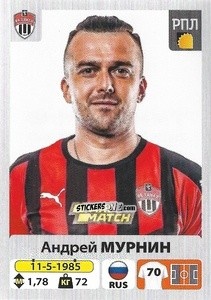 Sticker Андрей Мурнин - Russian Premier League 2020-2021 n. 333 - Panini