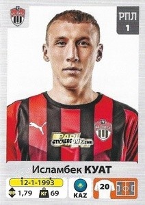 Sticker Исламбек Куат - Russian Premier League 2020-2021 n. 339 - Panini