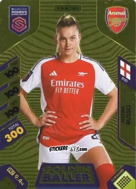 Cromo Alessia Russo - Barclays Women’s Super League 2025. Adrenalyn XL
 n. 1 - Panini