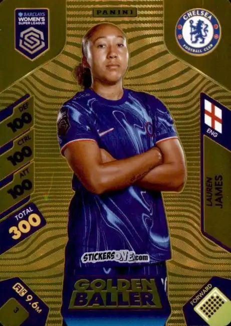 Figurina Lauren James - Barclays Women’s Super League 2025. Adrenalyn XL
 n. 3 - Panini