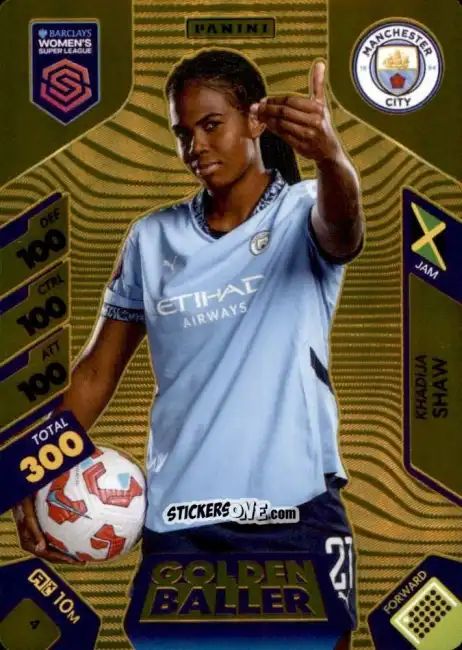 Figurina Khadija Shaw - Barclays Women’s Super League 2025. Adrenalyn XL
 n. 4 - Panini