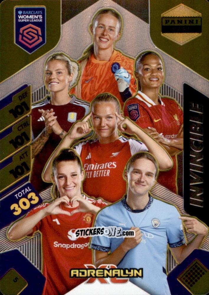 Cromo Invincible - Barclays Women’s Super League 2025. Adrenalyn XL
 n. 5 - Panini