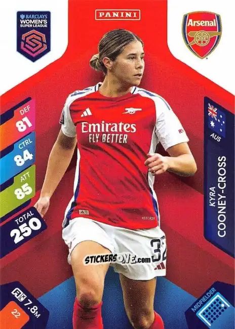 Cromo Kyra Cooney-Cross - Barclays Women’s Super League 2025. Adrenalyn XL
 n. 22 - Panini