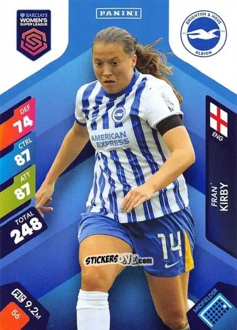 Cromo Fran Kirby - Barclays Women’s Super League 2025. Adrenalyn XL
 n. 56 - Panini