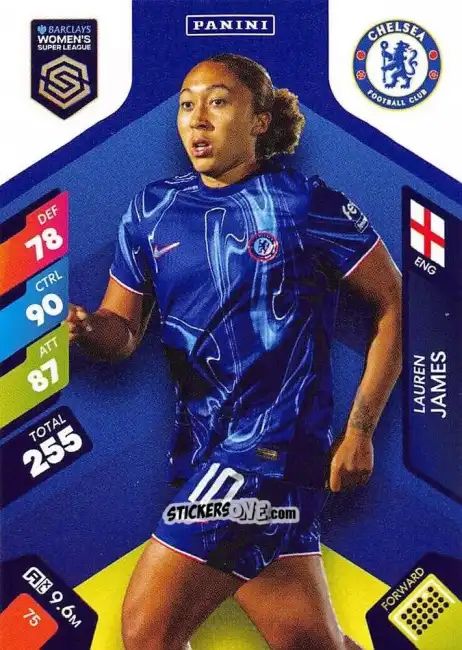 Cromo Lauren James - Barclays Women’s Super League 2025. Adrenalyn XL
 n. 75 - Panini