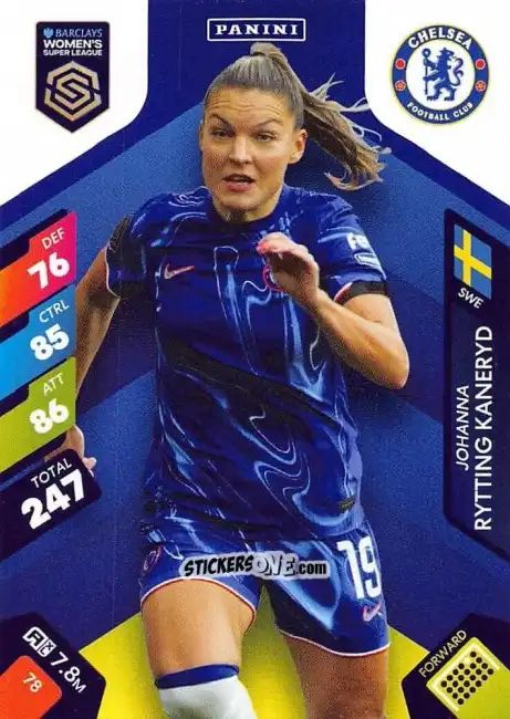 Cromo Johanna Rytting Kaneryd - Barclays Women’s Super League 2025. Adrenalyn XL
 n. 78 - Panini