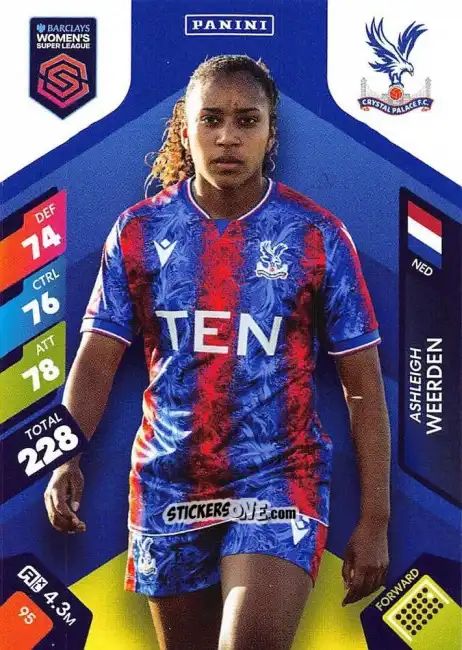Sticker Ashleigh Weerden - Barclays Women’s Super League 2025. Adrenalyn XL
 n. 95 - Panini