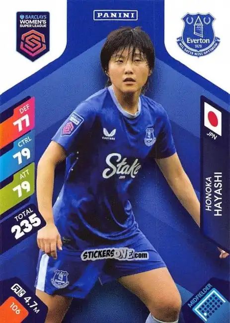 Cromo Honoka Hayashi - Barclays Women’s Super League 2025. Adrenalyn XL
 n. 106 - Panini