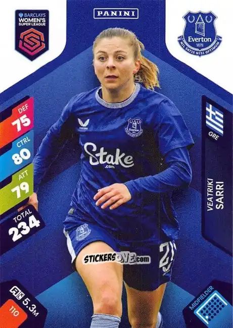 Cromo Veatriki Sarri - Barclays Women’s Super League 2025. Adrenalyn XL
 n. 110 - Panini