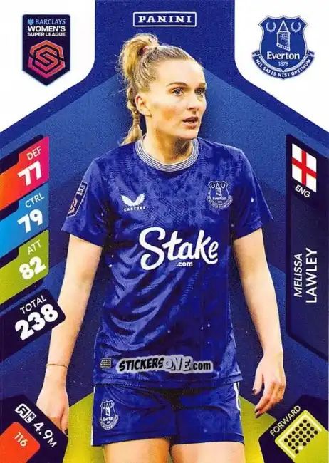 Cromo Melissa Lawley - Barclays Women’s Super League 2025. Adrenalyn XL
 n. 116 - Panini