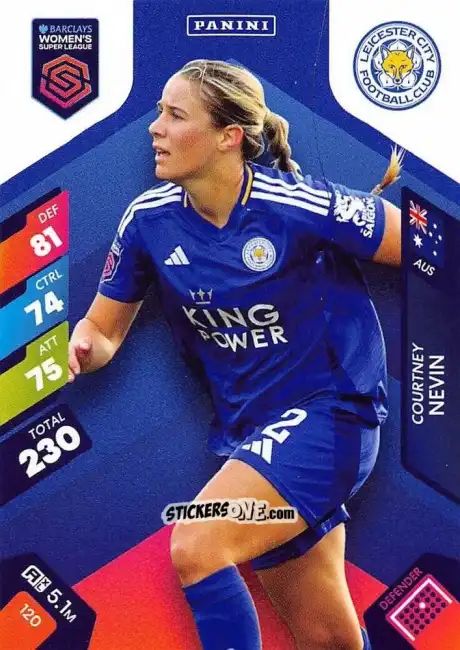 Cromo Courtney Nevin - Barclays Women’s Super League 2025. Adrenalyn XL
 n. 120 - Panini