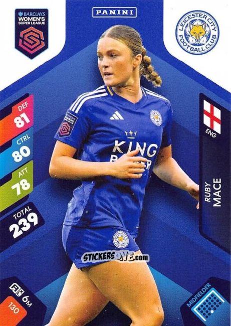 Cromo Ruby Mace - Barclays Women’s Super League 2025. Adrenalyn XL
 n. 130 - Panini