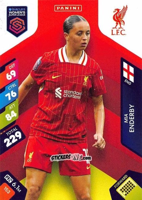 Figurina Mia Enderby - Barclays Women’s Super League 2025. Adrenalyn XL
 n. 153 - Panini