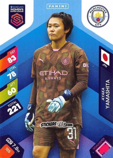 Figurina Ayaka Yamashita - Barclays Women’s Super League 2025. Adrenalyn XL
 n. 155 - Panini