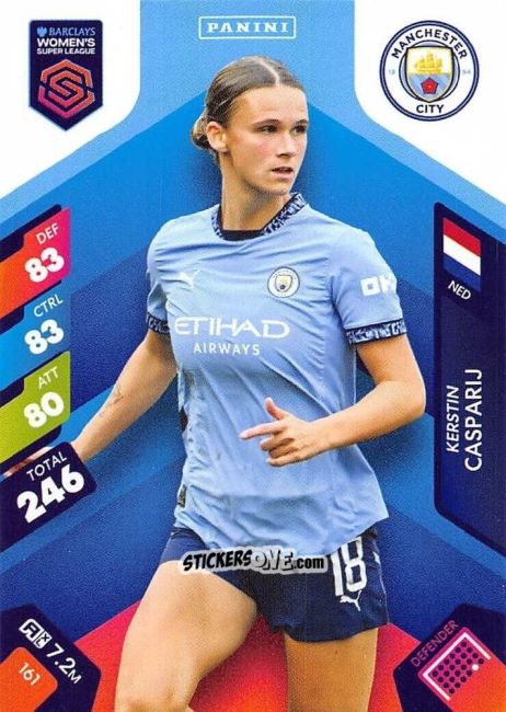 Cromo Kerstin Casparij - Barclays Women’s Super League 2025. Adrenalyn XL
 n. 161 - Panini