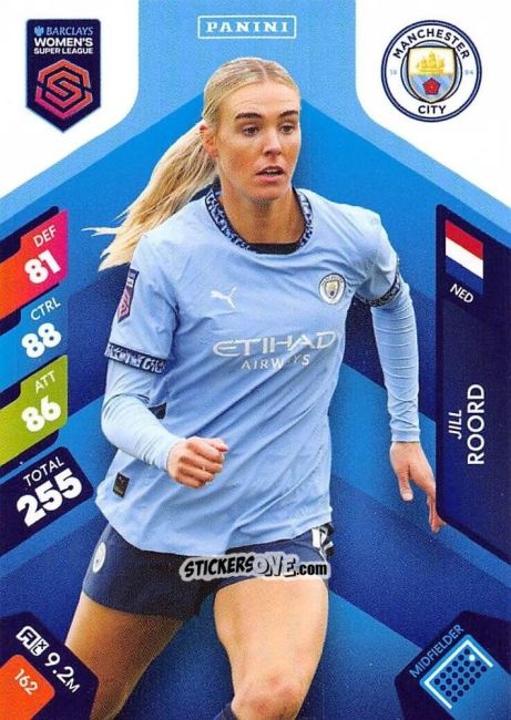 Figurina Jill Roord - Barclays Women’s Super League 2025. Adrenalyn XL
 n. 162 - Panini
