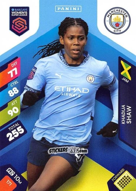Cromo Khadija Shaw - Barclays Women’s Super League 2025. Adrenalyn XL
 n. 171 - Panini