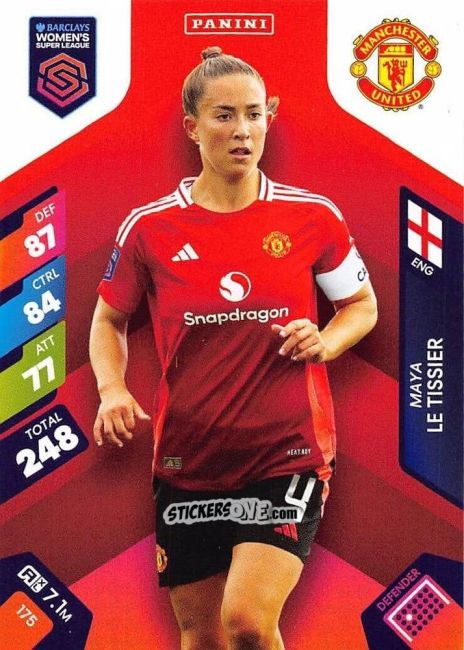 Cromo Maya Le Tissier - Barclays Women’s Super League 2025. Adrenalyn XL
 n. 175 - Panini