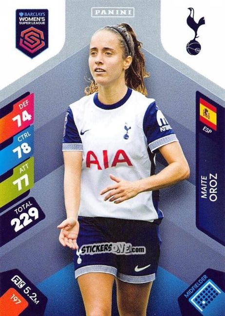 Figurina Maite Oroz - Barclays Women’s Super League 2025. Adrenalyn XL
 n. 197 - Panini