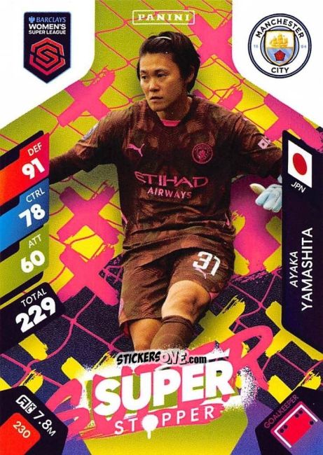 Cromo Ayaka Yamashita - Barclays Women’s Super League 2025. Adrenalyn XL
 n. 230 - Panini