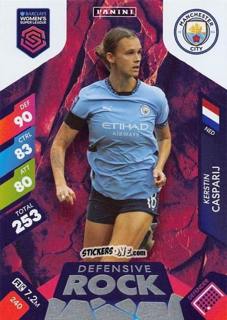 Cromo Kerstin Casparij - Barclays Women’s Super League 2025. Adrenalyn XL
 n. 240 - Panini