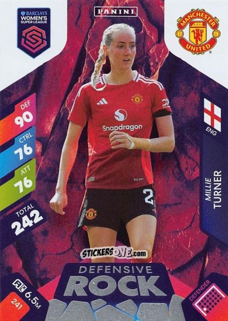 Figurina Millie Turner - Barclays Women’s Super League 2025. Adrenalyn XL
 n. 241 - Panini